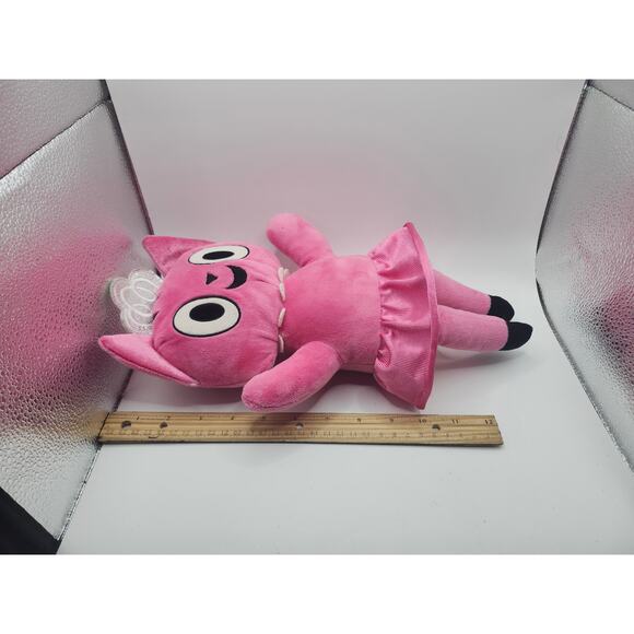 Kohls Cares Pink Ballet Cat 14" Stuffed Animal Toy Tutu Ballerina Crown Bob Shea - Picture 2 of 8